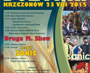 DOŻYNKI GMINNE W SERCU KRZCZONOWSKIEGO PARKU KRAJOBRAZOWEGO.