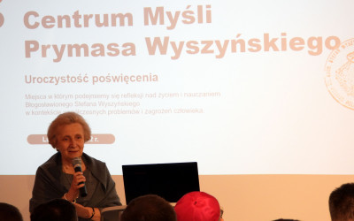 Pani Iwona Czarcińska, współpracownica Prymasa Wyszyńskiego