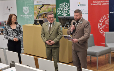 Odczytanie wyników konkursu Bocian w krajobrazie, fot. Alicja Sulima