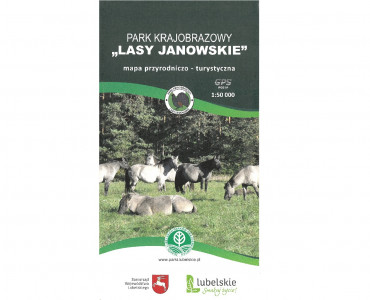 Mapa Parku Krajobrazowego "Lasy Janowskie" - awers