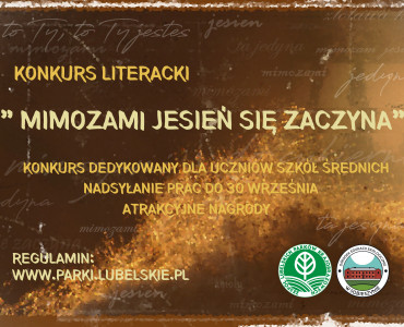 Zapraszamy do udziału w konkursie literackim "Mimozami jesien się zaczyna"