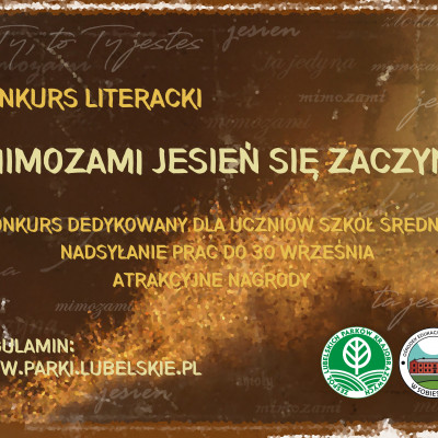 Zapraszamy do udziału w konkursie literackim "Mimozami jesien się zaczyna"