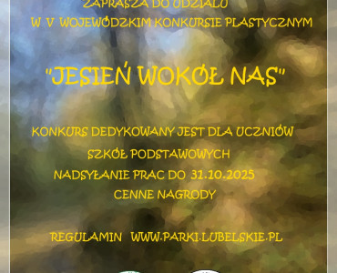 Zapraszamy do udziału w V Wojewódzkim Konkursie Plastycznym „Jesień wokół nas-Drzewo”