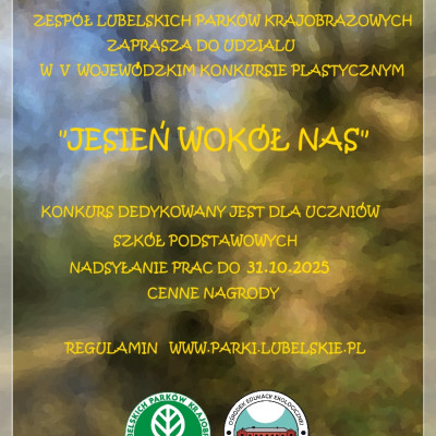 Zapraszamy do udziału w V Wojewódzkim Konkursie Plastycznym „Jesień wokół nas-Drzewo”