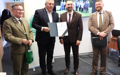 Wręczenie aktów powołania Panu Grzegorzowi Grzywaczewskiemu na Członka Rady ZLPK (fot. Patryk Zarzycki)