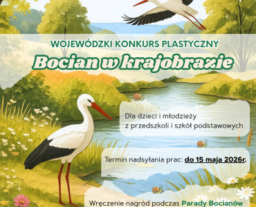 Wojewódzki Konkurs Plastyczny  „Bocian w krajobrazie”