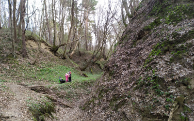 W głębokiej lessowej debrze Grabowiecko-Strzeleckiego OCK, fot. Kamil Taras ZLPK O w Chełmie