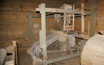 Warsztat tkacki ze zbiorów skansenu w Zaburzu, fot. Małgorzata Bielecka
