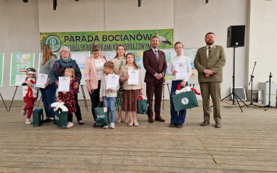 Laureaci konkursu plastycznego Bocian w krajobrazie