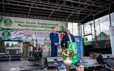Pan Jacek Danieluk - Burmistrz Terespol z Przewodniczącym Rady Miasta Terespol, Gospodarze wydarzenia