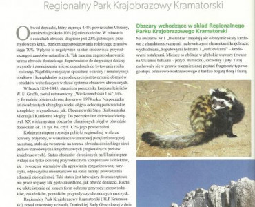 O Regionalnym Parku Krajobrazowym Kramatorski w „Eko i My”