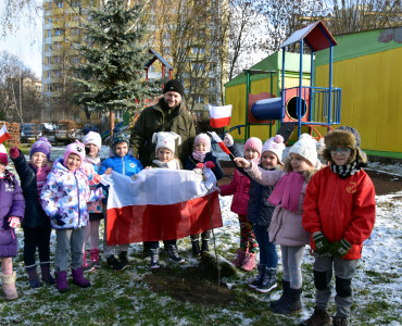 Dąb Niepodległości przy Przedszkolu nr 7 w Lublinie