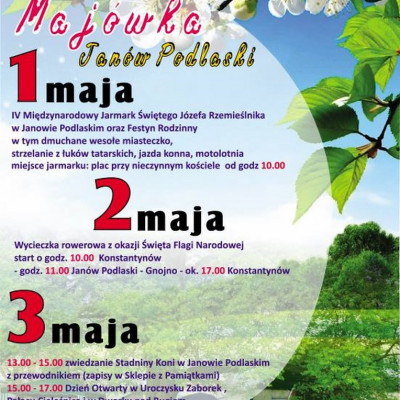 Majówka w Parku Krajobrazowym „Podlaski Przełom Bugu”  1-3 maja 2015r.