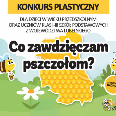 Konkurs plastyczny dla dzieci „Co zawdzięczam pszczołom?” (2021)